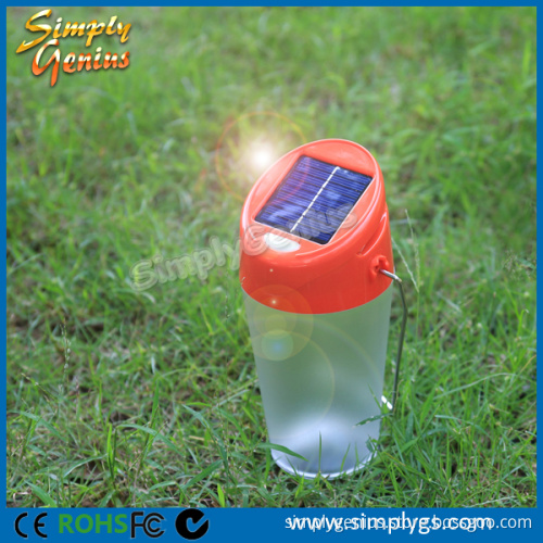 (hot)multi-functional portable bottle shape solar led camping lantern